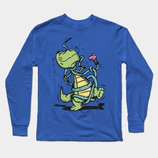 Dinosaur's epic Fight Long Sleeve T-Shirt